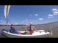 Zoey & Christo-Louis sailing a beam reach Zoey & Christo-Louis sailing a beam reach