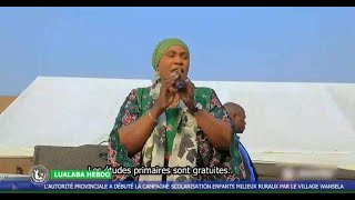 Lualaba La Gouverneure Effectue Une Campagne De Scolarisation Dans Le Village De Wansela