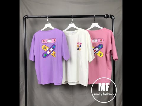 Áo thun nữ form rộng tay lỡ Unisex Urgo XT Freesize 45 - 70kg Molly Fashion, áo phông nữ form rộng