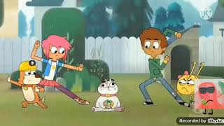 Boy Girl Cat Dog Mouse Cheese Kijobal Fight Cloud Round 1
