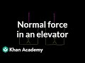 Normal Force In An Elevator | Forces And Newton's Laws Of Motion | Physics | Khan Academy Normal Force In An Elevator | Forces And Newton's Laws Of Motion | Physics | Khan Academy