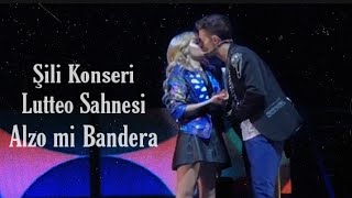 Soy Luna Şili Konseri Lutteo Sahnesi | Luna ve Matteo öpüşüyor ve Alzo mi Bander