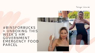 #BINSFORBUCKS + UNBOXING THE HM GOVERNMENTS EMERGENCY FOOD PARCEL - Tanya Louise