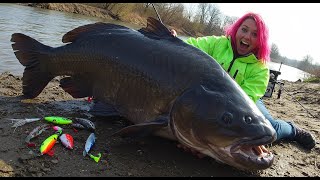 Girl Shocked Everyone Double Monster Fish Catch