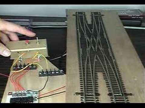 SmartSwitch Slow Motion Turnout install (Double crossover ... wiring a turnout 