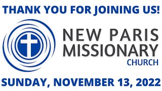 Sunday, November 13, 2022 Service