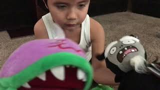 Plants Vs. Zombies Plushie Attack In The Living Room