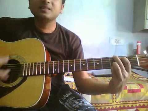 ab mujhe raat din(sonu nigam)-Nikhil-guitar cover for beginners...