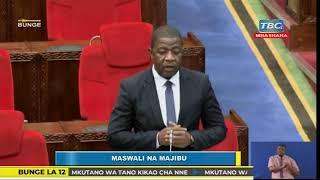 Naibu Waziri Wa Mifugo Na Uvuvi Mhe. Abdallah Ulega Mb Akijibu Maswali Bungeni Leo 05112021.