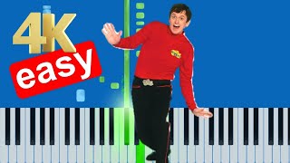 The Wiggles - Walk Slow Easy Medium Piano Tutorial 4K