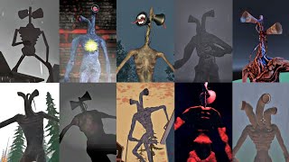 Siren Head, Pipe Head - All 10 Jumpscare