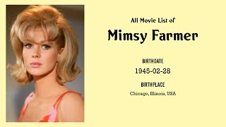 Mimsy Farmer Movies List Mimsy Farmer Filmography Of Mimsy Farmer