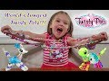 World's Longest Twisty Petz Bracelet Necklace! New Pets Toys!!!