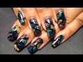 Stained Glass Nail Art Tutorial with Orly Flash Glam FX Glitters