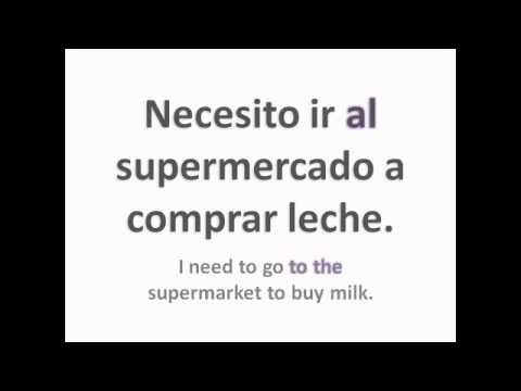 YouTube - Spanish Grammar: Contractions