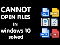Cannot Open MP3  MP4  JPEG  JPG  MOV  TIF  TIFF Files in Windows 10/8/7 (Solved)