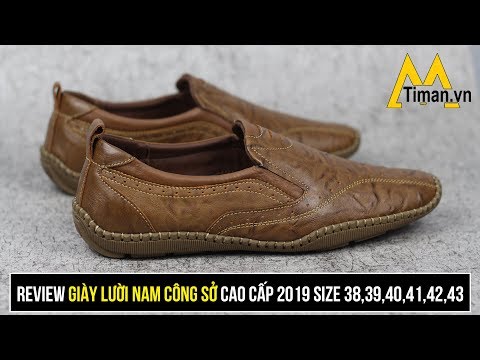 Review Giày Lười Da Nam công sở cao cấp | Giày Lười Timan TM07