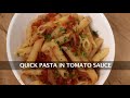 Watch: Quick Pasta In Tomato Sauce Quick Pasta In Tomato Sauce