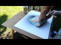 Spray Paint Art - Pyramids & Moon (Galaxy)