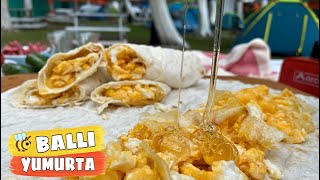 Balli Yumurta Nasil Yapilir Doğada Yemek Yapmak Honey Omlet Recipe Kahvaltilik Kamp Tari̇fi̇