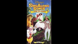 Opening and Closing to Disney's Sing Along Songs - I Love to Laugh 1990 VHS (Ver
