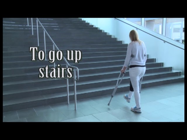 Watch How to Walk with Crutches Correctly (Non-Weight-Bearing) on YouTube.