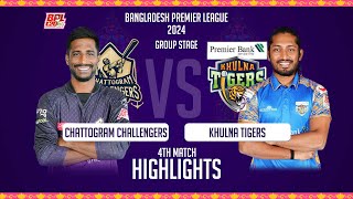 Chattogram Challengers vs Khulna Tigers | 4th Match   | BPL 2024