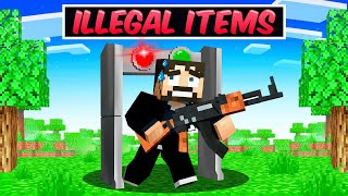 Collecting 12 ILLEGAL Items in Minecraft