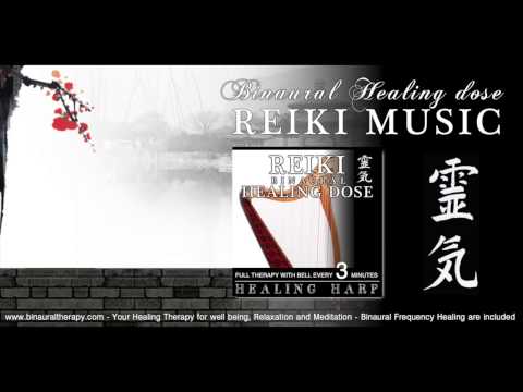 靈氣 Reiki Music Healing: Healing Harp (Full Binaural 3D Therapy with Bell Every 3 Minutes)