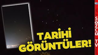 Tarihi Görüntüler! İran İHA'ları İsrail'i Böyle Vurdu! Savaş Başladı