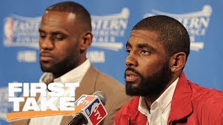 Deion Sanders gets heated at Kyrie Irving for wanting to leave LeBron James | First Take | ESPN Deion Sanders gets heated at Kyrie Irving for wanting to leave LeBron James | First Take | ESPN