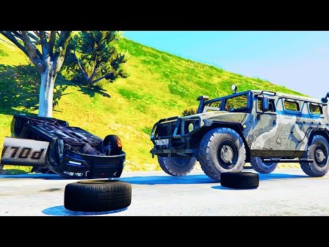 ГАЗ тигр против ВСЕЙ ПОЛИЦИИ И АРМИИ в GTA 5 моды ГАЗ тигр против ВСЕЙ ПОЛИЦИИ И АРМИИ в GTA 5 моды