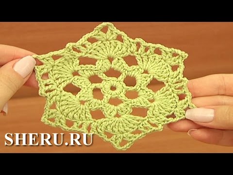 Видеоурок как вязать крючком из мотивов Видеоурок как вязать крючком из мотивов