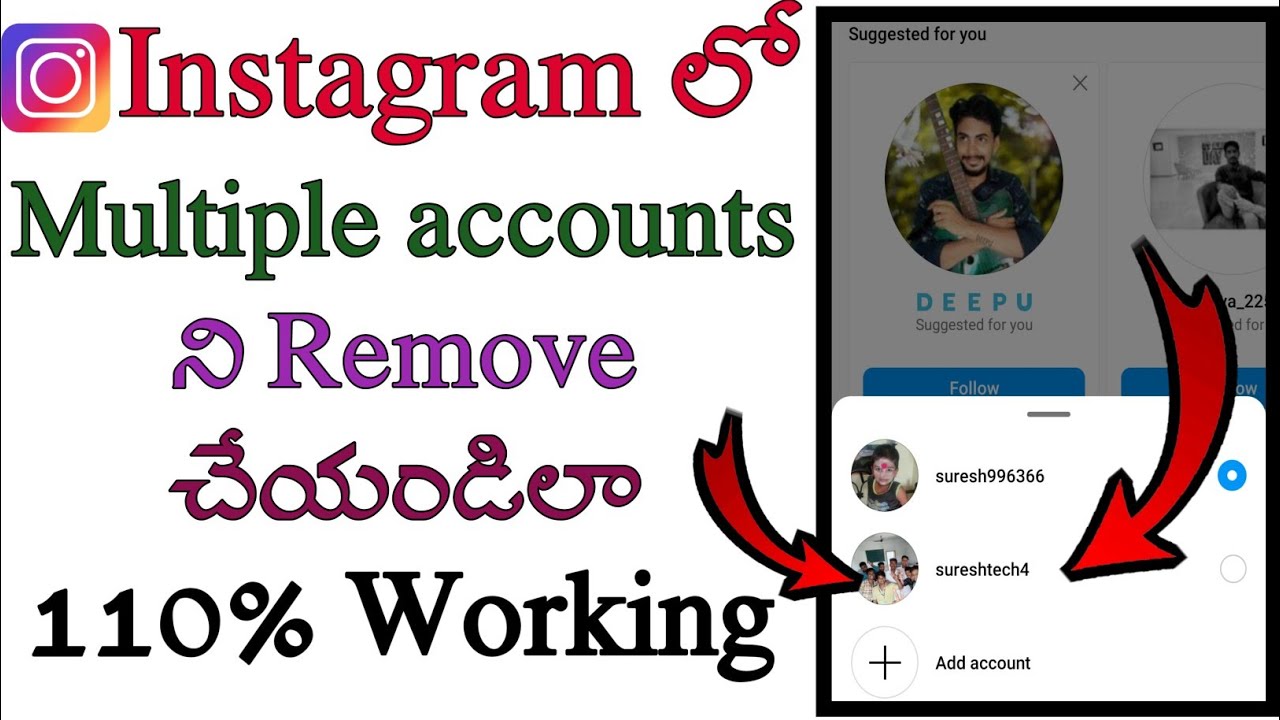 how to remove multiple accounts on Instagram in how to remove multiple accounts on Instagram in