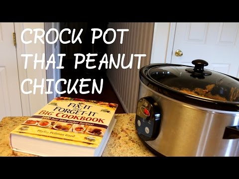 VIDEO : simple slow cooker recipe - thai peanut chicken - check out the cook book withcheck out the cook book withslow cooker recipes- fix it and forget it: http://amzn.to/2aegbys check outcheck out the cook book withcheck out the cook bo ...