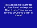 Abercrombie Admits There Are No Obama Birth Records In Hawaii