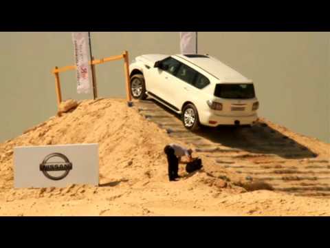  Video footage of the 2010 Nissan Patrol during the launch event at the 