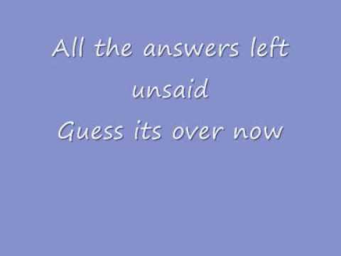 All Cried Out Video