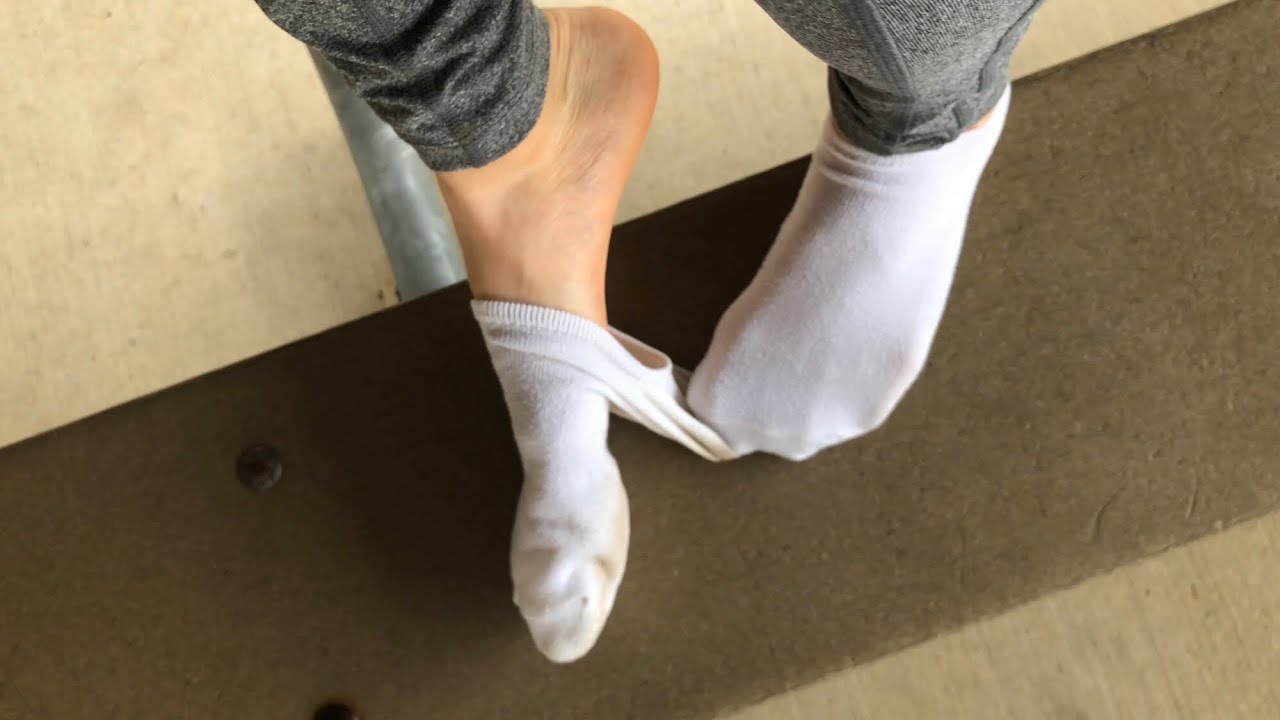 White socks tease barefoot