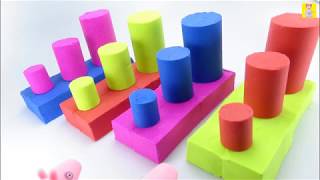 Learn Colors With Kinetic Sand Magic - Video Compilation