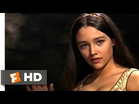  jmp Romeo Leonard Whiting asks Juliet Olivia Hussey for her love's 