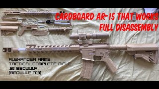 Amazing Cardboard Ar15 That Works Disembly Alexander Arms Beowulf Tcr