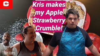 Kris Bakes Apple Strawberry Crumble