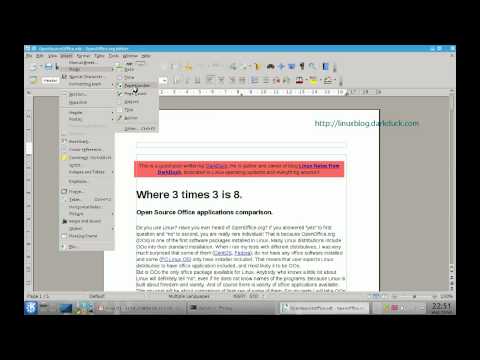 VIDEO How To: Page Numbering in Open Source Text Processors