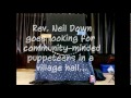 Rev. Neil Down goes looking for community minded puppeteers in a village hall.wmv