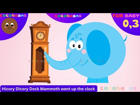 Hickory Dickory Dock | Nursery Rhymes & Kids Songs | Wild Animals |Cocobeans Kids Tv