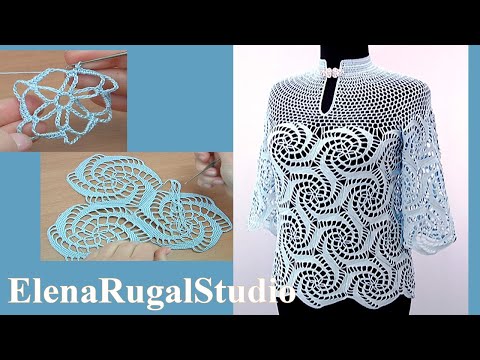 Ажурная кофточка крючком мастер класс Ажурная кофточка крючком мастер класс