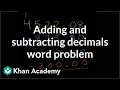 Thumbnail image for Subtracting Decimals Word Problem