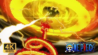 Luffys Bajrang Gun Vs Kaidos Flame Bagua Luffy Vs Kaido One Piece Episode 1075 4K 60Fps
