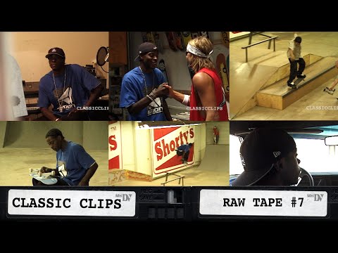 Raw Skateboarding Mini DV Tape #7 Classic Clips Kareem Campbell Day In The Life 411VM